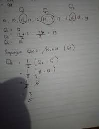 Atau dengan jak = jangkauan antar kuartil, k3 = kuartil ke 3, k1 = kuartil ke 1. Kuartil Atas Dari Data 12 13 11 6 4 9 3 7 6 5 9 Adalah Data Dikdasmen