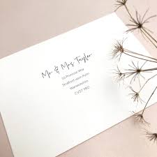 Learn the details of creating a memorable wedding invitation. How To Address Wedding Envelopes Hummingbird Card Company