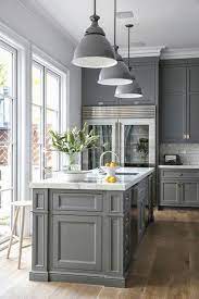 Whether It S A Calming Hue Or A More Dramatic Tone Grey Kitchen Cabinets Are Always A Good Choice Kitchen Remodel Small Grey Kitchen Designs Modern Kitchen