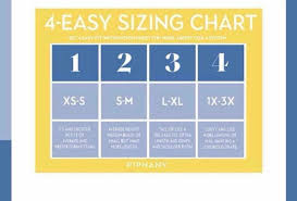 Piphanys 4 Easy Sizing Chart Onlineshoppingguide Piphany