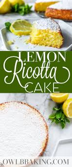 Lemon Ricotta Cake Recipe In 2020 Lemon Ricotta Cake Ricotta Cake Lemon Dessert Recipes