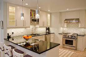 Two tone gray and white kitchen cabinets with black countertop. Black Granite Countertop And Cabinet Pairings Bethel Ct Rye Ny