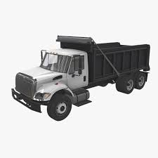 Dump Truck International 7400 Fully Customizable 3d Model Of A Truck 3d 3dmodel 3ddesign Truck Vr Ar Auto Car Cargo Dump Trucks Dump Truck Dumped