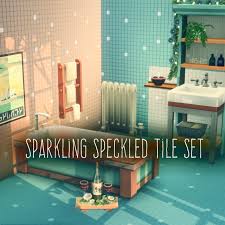 I show you here how to make diagonal floors (floor tiles) in sims 4. Picture Amoebae Sparkling Speckled Tile Set By Amoebae Recolours