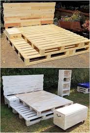 Need Newer And More Effective Garden Furniture Or Coffee Counter Have A Look At Each Of These P Diy Pallet Bed Wood Pallet Bed Frame Pallet Furniture Bedroom