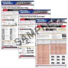 osha tire mount poster kit osha 3401 3403 employee awareness posters