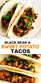 Sweet Potato Tacos In 2020 Sweet Potato Tacos Sweet Potato Vegetarian Mexican Sweet Potatoes