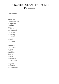 Industrialisasi adalah proses perubahan sosial ekonomi yang mengubah sistem penghidupan masyarakat agraris menjadi. Teka Teki Silang Materi Bank