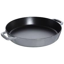 Shop by material · enameled cast iron · stainless steel cookware Staub Cast Iron 13 5 Inch Paella Pan Graphite Grey Visual Imperfections Official Zwilling Shop