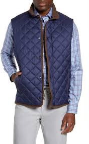Reverses from suede to solid weave. Peter Millar Essex Quilted Vest Nordstrom Men S Coats And Jackets Quilted Vest Quilted Vest Mens