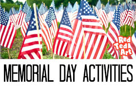 Two post cards are shown here. 2021 Patriotic Memorial Day Activities For Kids Red Ted Art Make Crafting With Kids Easy Fun