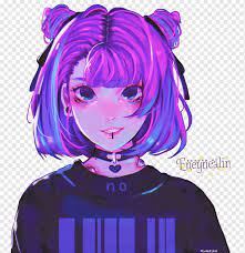 Purple haired gals, a color often overshadowed by the yandere pinks or the kuudere whites. Anime Character Model Sheet Manga Jotaro Kujo Anime Purple Blue Black Hair Png Pngwing