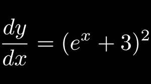 Differential Equation Dy Dx E X 3 2 In 2020 Differential Equations Math Videos Equation