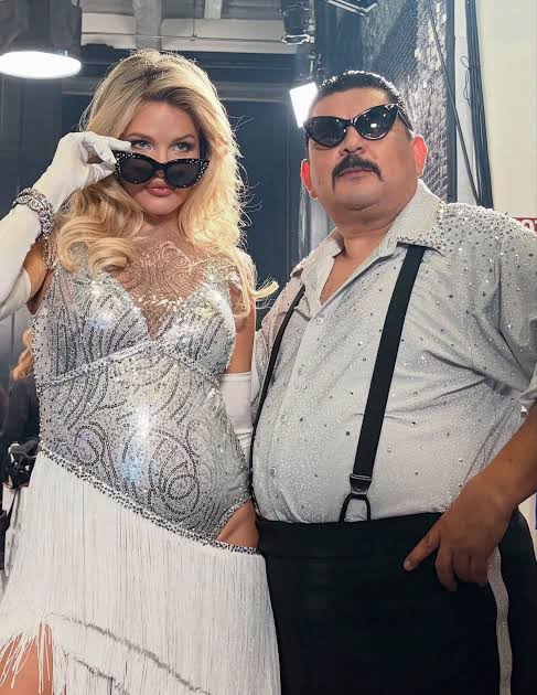 We have our first look at Guillermo Rodriguez and Witney Carson's  glammed-up costumes for their Samba to "Obsessed" on Mariah Carey Night,  and they look ready to bring the energy. Speaking of