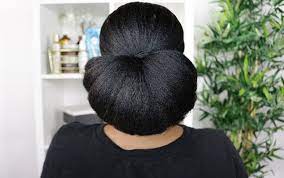 Hairlicious Inc Video Ends Tucked Under Protective Style Bun Relaxed Hair Relaxed Hair Protective Styles Hair