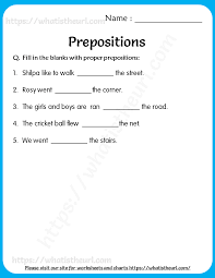 Learn prepositions in this english grammar video for kids! Prepositions Worksheets 3 Your Home Teacher