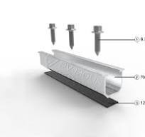 Aluminum Solar Mini Rail Structure for metal Roofs | PV Mounts