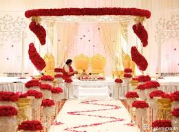 Red And Gold Mandap Decor Google Search Indian Wedding Decorations Mandap Decor Wedding Stage Decorations