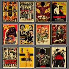Minimal movie posters minimal poster cinema posters tarantino films quentin tarantino uma thurman beau. Quentin Tarantino Movie Retro Poster Pulp Fiction Reservoir Dog Inglourious Basterds Posters Kraft Paper Wall Home Room Decor Painting Calligraphy Aliexpress