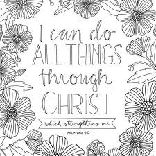 Just click the image below to print the coloring page or. Bible Verse Coloring Pages Christ Strengthens Me Free Printable Coloring Pages Bibel Malvorlagen Jesus Malvorlagen Malbuch Vorlagen