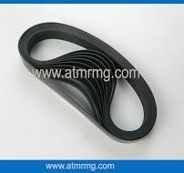 Black atm machine parts Hitachi UF 14-344-0.65 belt 7519602-101