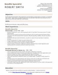 As a retiree, you may have worked in several jobs or. Benefits Specialist Resume Samples Qwikresume