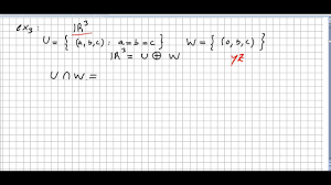 Linear Algebra 131 Direct Sum Examples Youtube