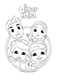 Maybe you would like to learn more about one of these? Gambar Mewarna Omar Hana Kartun Yang Comel Gambar Mewarna