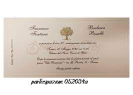 Gli anniversari di matrimonio dei genitori sono i momenti ideali per esprimere l'affetto e buon anniversario di matrimonio! Partecipazione Con Albero Oro Bombonierashop