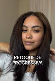 Retoque de Progressiva em Cabelo 3C/4A