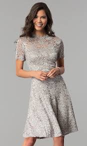 A Line High Neck Lace Wedding Guest Dress By Onyx Lace Wedding Guest Dress Guest Dresses Stunning Wedding Guest Dresses