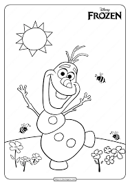 Printable Disney Frozen Olaf Summer Coloring Page Frozen Coloring Pages Elsa Coloring Pages Frozen Coloring