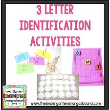 Teaching the alphabet encompasses letter identification, letter sounds, and using those letters to spell out words. 3 Letter Identification Activities The Kindergarten Smorgasboard