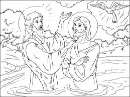 There are tons of great resources for free printable color pages online. Free Coloring Page 26 Aug 2018 Jesus Baptised By John