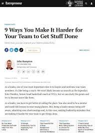 Olga, bonjour une fois le téléchargement pour le livre grosse colère impossible d'ouvrir le pdf. Livres Iferu 9 Ways You Make It Harder For Your Team To Get Stuff Done
