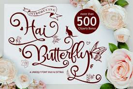 Download high quality free fonts for photoshop, windows, mac or websites for commercial use. Hai Butterfly Font Dafont Free