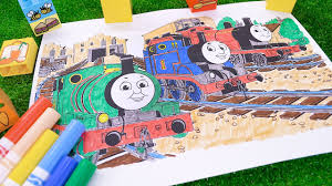 This is fun trains for children video to learn to draw. Let S Color Thomas Percy And James Coloring Video With Thomas And Friends Youtube