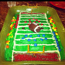 Super Bowl Cake No Writing Just Frosting And M M S Seems Doable Bowl Cake Superbowl Cake Cake