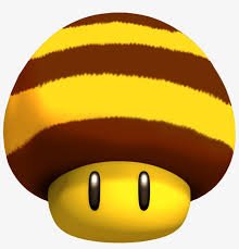 Fire mario / luigi (squating. Bee Mushroom Super Mario Galaxy Bee Mushroom Png Image Transparent Png Free Download On Seekpng