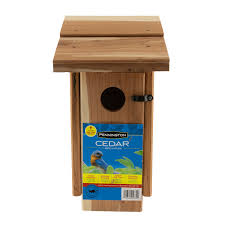 Bluebird bird house this ornithologically correct, traditional this ornithologically correct, traditional style woodlink bluebird house is designed specifically for bluebirds. Pennington Cedar Bluebird Wild Bird House 1 Unit Walmart Com Walmart Com