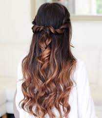 50 Half Updos For Your Perfect Everyday And Party Looks Braided Hairstyles Updo Curly Hair Styles Down Hairstyles