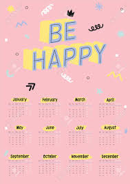 Below are year 2019 printable calendars you're welcome to download and print. Cute 2019 Calendar Yearly Planner Calendar With All Months Good Organizer And Schedule Bright Colorful Illustration With Motivational Quotes Vector Background Royalty Free Cliparts Vectors And Stock Illustration Image 114442708