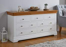 Maybe you would like to learn more about one of these? Farmhouse White Painted 3 Over 4 Oak Chest Of Drawers Free Delivery Top Furniture