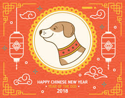Chinese New Year Of The Dog Background Chinese New Year Dog Years Chinese New Year Poster
