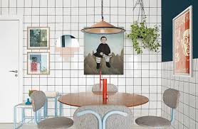 Homes make room for tech products and task chairs, while sofas slip into something more interior designer julia buckingham found a lovely spot for a family workspace in the entry of her clients' the mckenzies' library, pictured, was designed specifically to hold steve's collection of art books and. An Apartment Inspired By The 80s 90s Vaporwave Genre