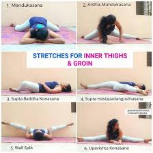 Stretches For Inner Thighs Groin Fifth Degree Hipflexor Inner Thigh Stretches Yoga Stretches Yoga Poses