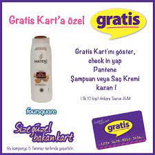 gratis kart ini goster check in yap pantene sampuan veya sac kremi kazan sampuan kartlar sac