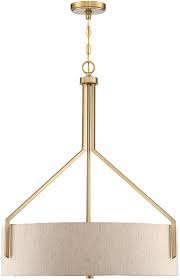 Designers Fountain 93932 Bg Elara Brushed Gold Drum Pendant Lighting Fixture Dsf 93932 Bg