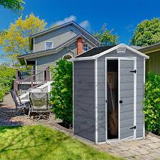 The great thing about using plastic shed base panels is that they are affordable as well. Keter Manor 4x3 Apex Grey Plastic Shed Base Included Diy At B Q