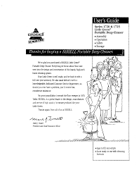 Bissell Little Green Steam Cleaner Instructions Bissell 1725 User Manual Portable Deep Cleaner Manuals And Guides L0011124